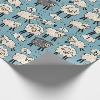 "Out for the Count" Sheep Gift Wrap