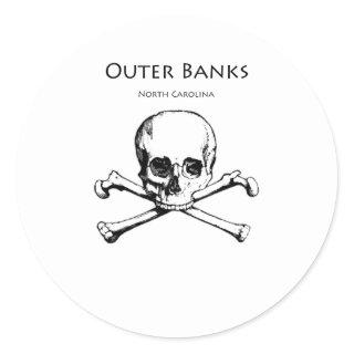 Outer Banks Jolly Roger Classic Round Sticker