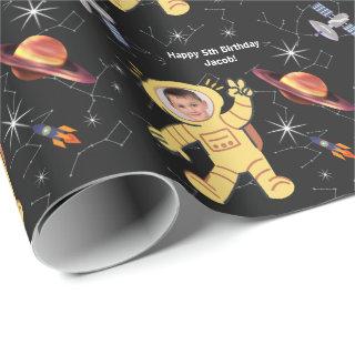 Outer Space Birthday Astronaut Name Age Photo