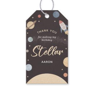 Outer Space Birthday Party Gift Tags