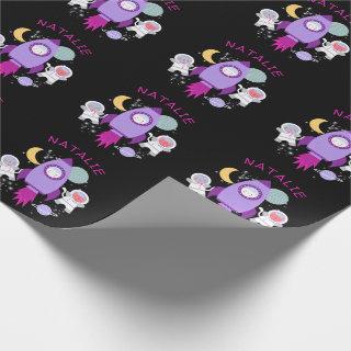 Outer Space Kittens Cat Astronaut Girls Birthday