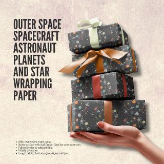 Outer space Spacecraft Astronaut Planets and Star