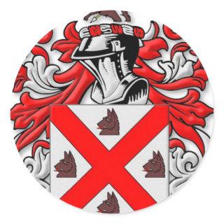 Outlaw Coat of Arms Classic Round Sticker