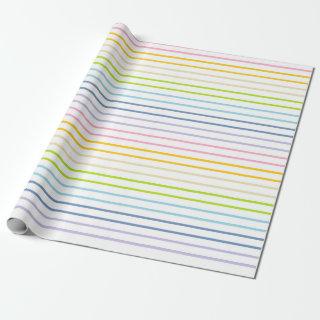 Outlined Pastel Rainbow Stripes