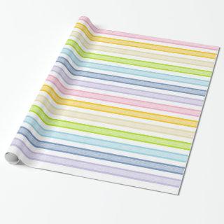 Outlined Stripes Pastel Rainbow