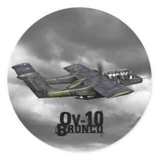 OV-10 Bronco Classic Round Sticker