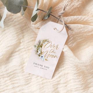 Over the Moon Boho Gold Dust & Clouds Gift Tags