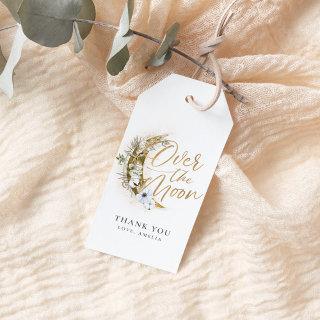 Over the Moon Boho Gold Dust & Clouds Gift Tags