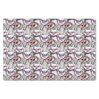 Owl Eyeglasses Pattern Tissue Paper