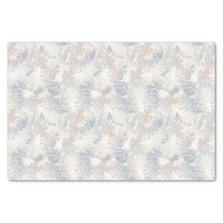 owl Feathers, gray, beige and blue, bird, light, Tissue Paper