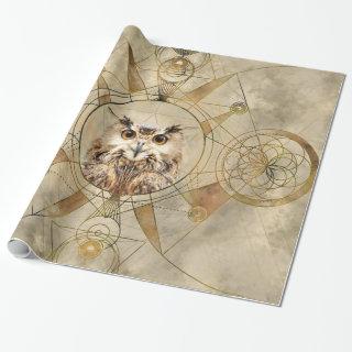 Owl Sacred Geometry Digital Art