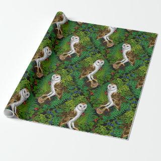 Owls, ferns, oak and berries