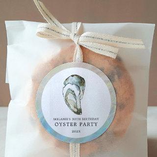 Oyster Pearl Party | Dual Oysters Classic Round Sticker