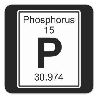 P - Phosphorus Square Sticker