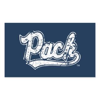 Pack Distressed Rectangular Sticker