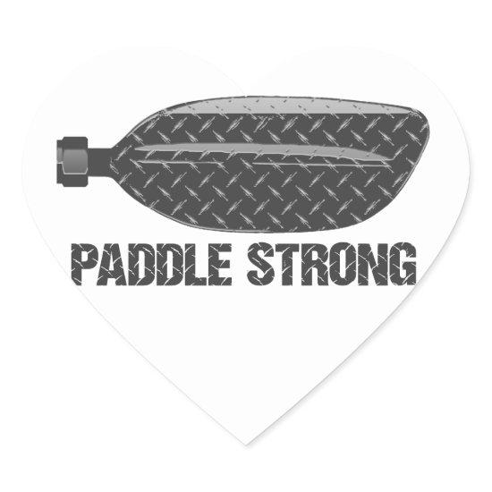 Paddle Strong Heart Sticker