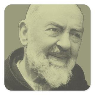 Padre Pio of Pietrelcina  Square Sticker