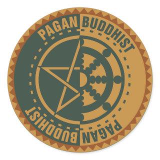 Pagan Buddhist Classic Round Sticker