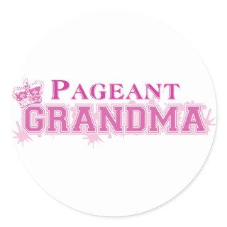 Pageant Grandma Classic Round Sticker
