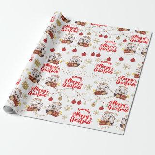 Paimon Christmas themed gift wrapper