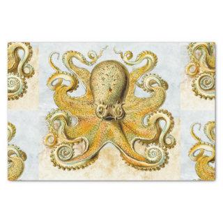 Painted Nautical Octopus Kraken Squid Father's Day Tissue Paper