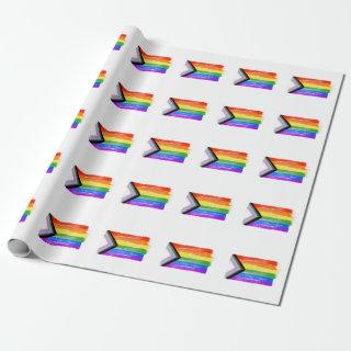PAINTED PROGRESS PRIDE FLAG