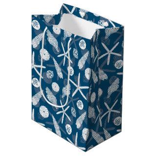 Painted Shells And Starfish Marine         Medium Gift Bag