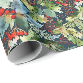 Painterly Gift Wrap | Navy