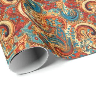 Paisley Golden Flower Abstract Pattern 10