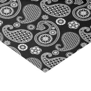 Paisley pattern, Black and White Tissue Paper