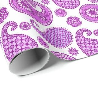Paisley pattern, violet, purple and white