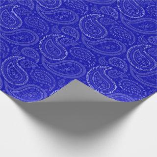 Paisley White on Royal Blue
