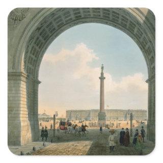 Palace Square, View from the Arch of the Army Square Sticker