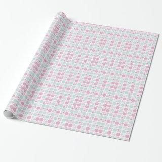 Pale Pink and Blue Dots Pattern