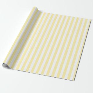 Pale Yellow White Stripes