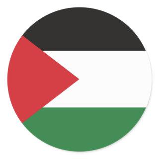 Palestinian flag Free Palestine customized Classic Round Sticker