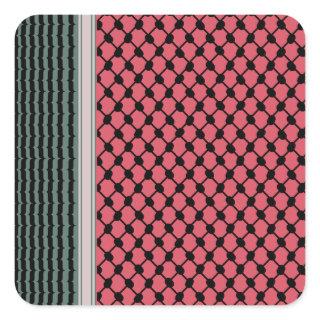 Palestinian watermelon Hatta Keffiyeh Kufiya Folk Square Sticker