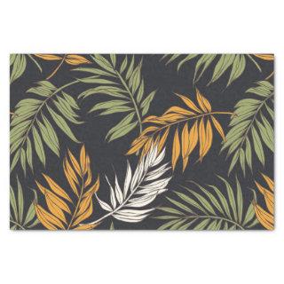 Palm Fonds Fall Style Pattern Tissue Paper