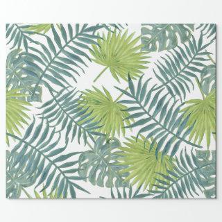 Palm Tree Fronds Painting Hawaiian Print