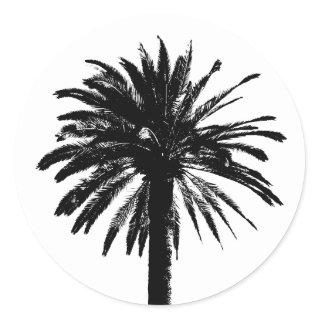 Palm tree stickers | beach wedding envelope sealer
