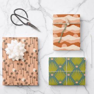 Palm Trees, Desert Mountain Sunset, Cacti  Sheets