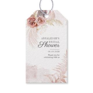 Pampas Grass Terracotta Dried Palms Bridal Shower Gift Tags
