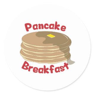 Pancake Breakfast Classic Round Sticker