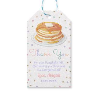 Pancakes and Pajamas Glitter Dot Star Kid Birthday Gift Tags