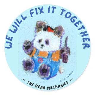 Panda Bear Anarcho-Mechanic Stickers