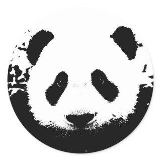 Panda Bear Classic Round Sticker