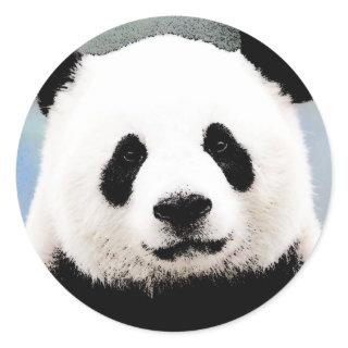 Panda Classic Round Sticker
