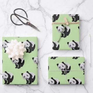 Panda Cub Green  Sheets