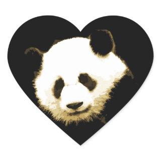 Panda Heart Sticker