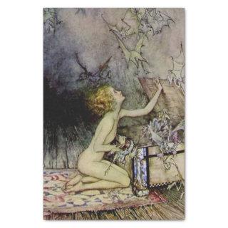 “Pandora Opens the Box” by Arthur Rackham Tissue Paper